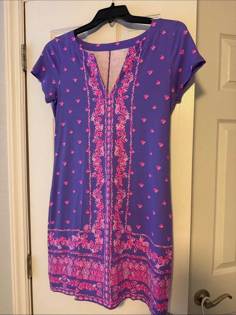 Lilly Pulitzer Purple Dress with Pink Print
